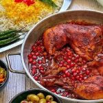 مرغ با سس انار