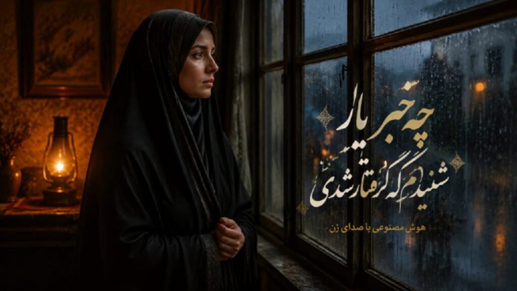 دانلود آهنگ چه خبر یار شنیدم که گرفتار شدی هوش مصنوعی با صدای زن دانلود آهنگ چه خبر یار شنیدم که گرفتار شدی هوش مصنوعی با صدای زن