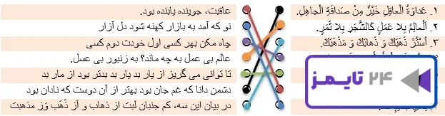 جواب تمرین صفحه 129 عربی نهم