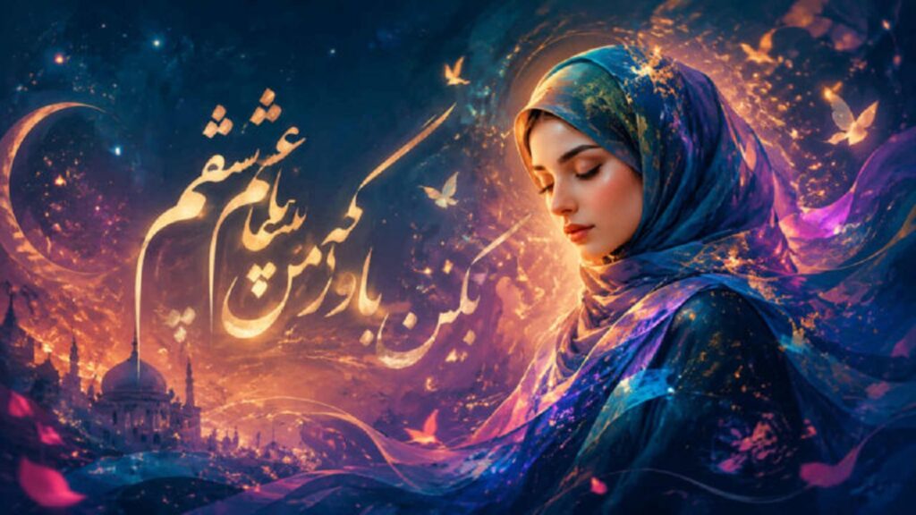 آهنگ بکن باور که من پیغام عشقم با صدای زن هوش مصنوعی