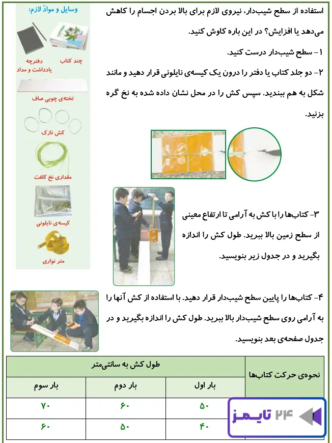 جواب کاوشگری صفحه 71 علوم پنجم