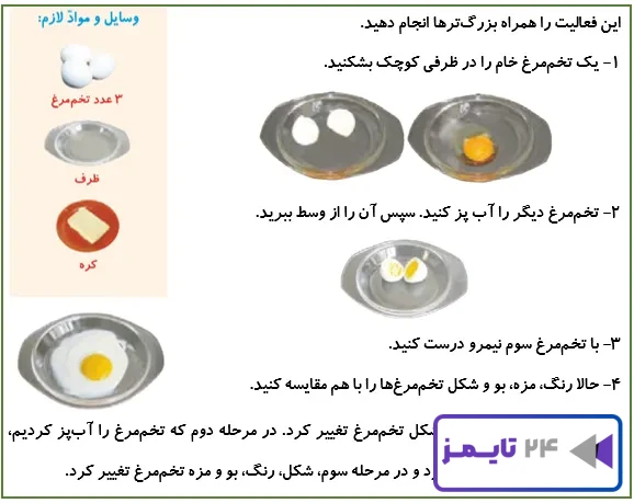 جواب فعالیت صفحه 11 علوم پنجم
