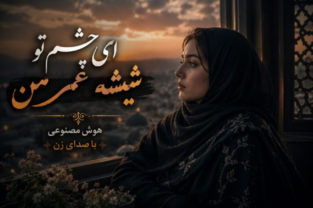 آهنگ ای چشم تو شیشه عمر من هوش مصنوعی با صدای زن