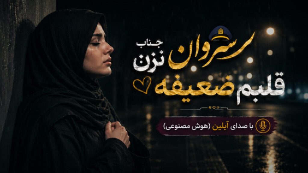 دانلود آهنگ جناب سروان نزن قلبم ضعیفه با صدای آیلین + متن کامل | هوش مصنوعی