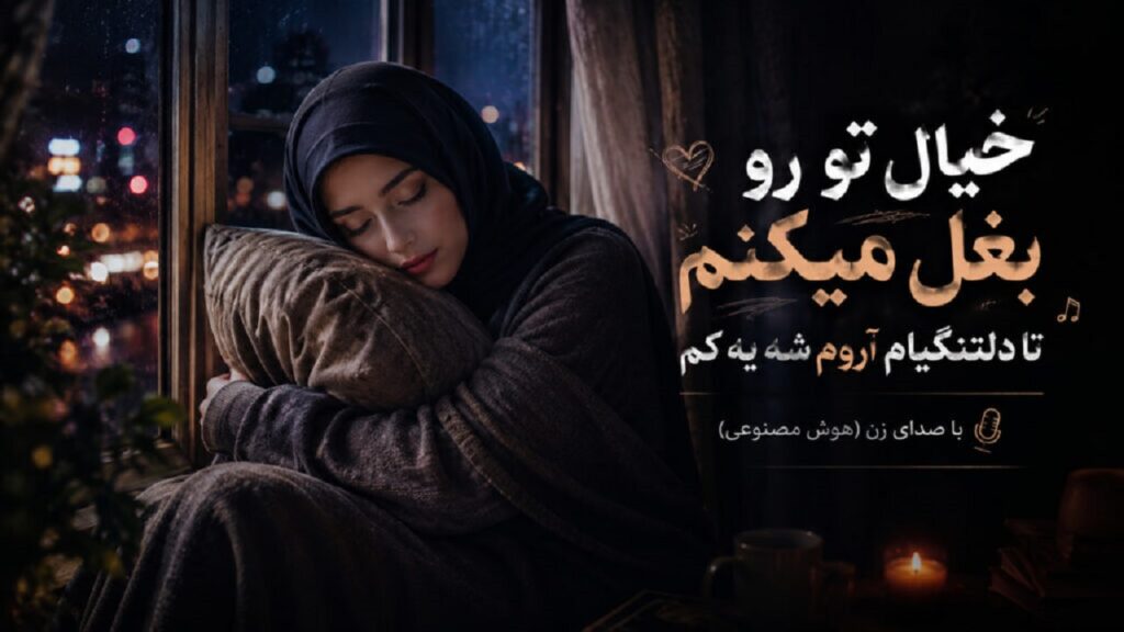 دانلود آهنگ خیال تو رو بغل میکنم تا دلتنگیام آروم شه یه کم هوش مصنوعی