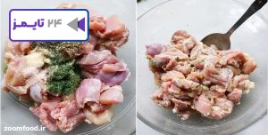 مواد لازم برای تهیه سالاد یونانی با مرغ