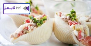 فوت‌وفن‌های سالاد ماکارونی با پاستا صدفی بزرگ