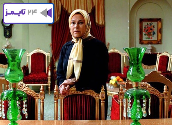 مهرانه مهین ترابی در صحنه فیلمبرداری