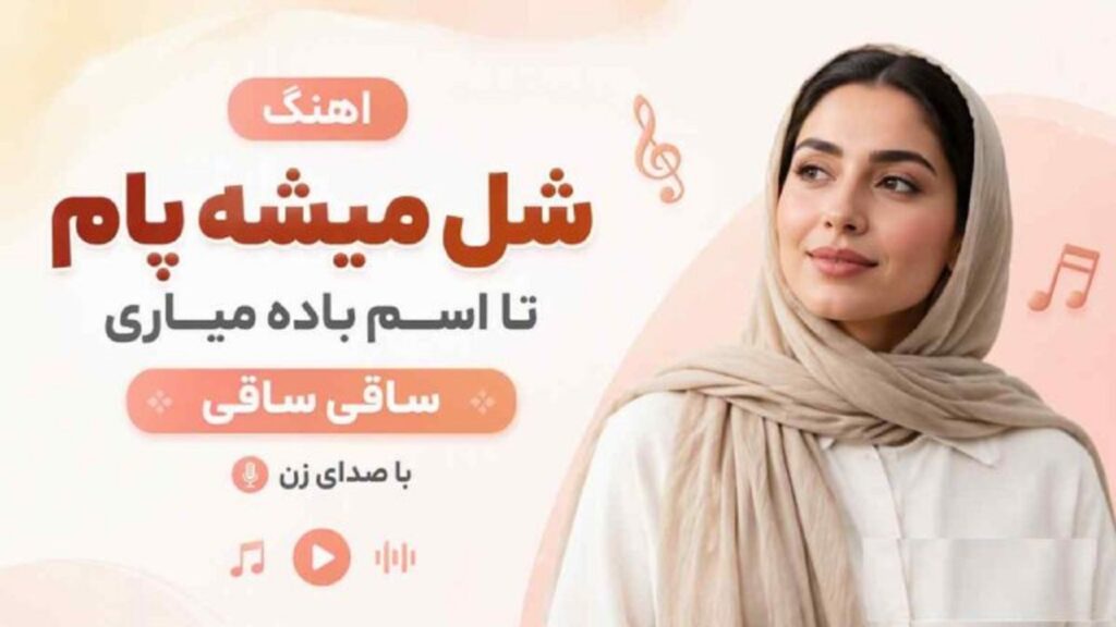 دانلود آهنگ شل میشه پام تا اسم باده میاری ساقی ساقی از آریانا هوش مصنوعی