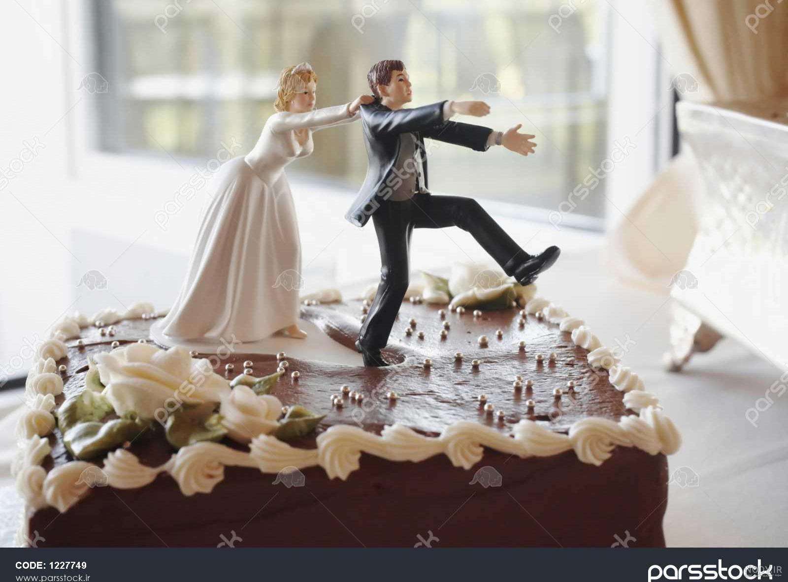 کیک عکس عروس داماد