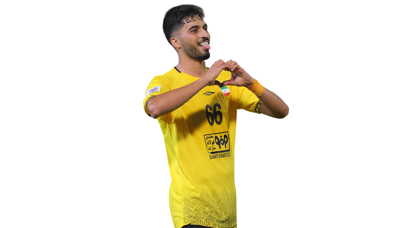عکس محمد قربانی با لباس تیم
