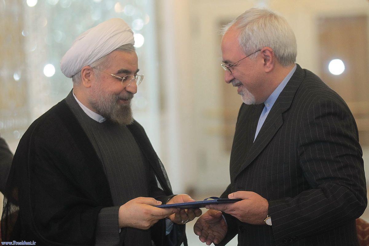 عکس ظریف و روحانی
