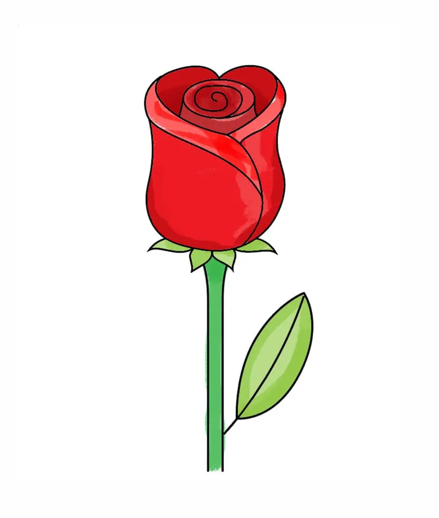 عکس آموزش نقاشی گل