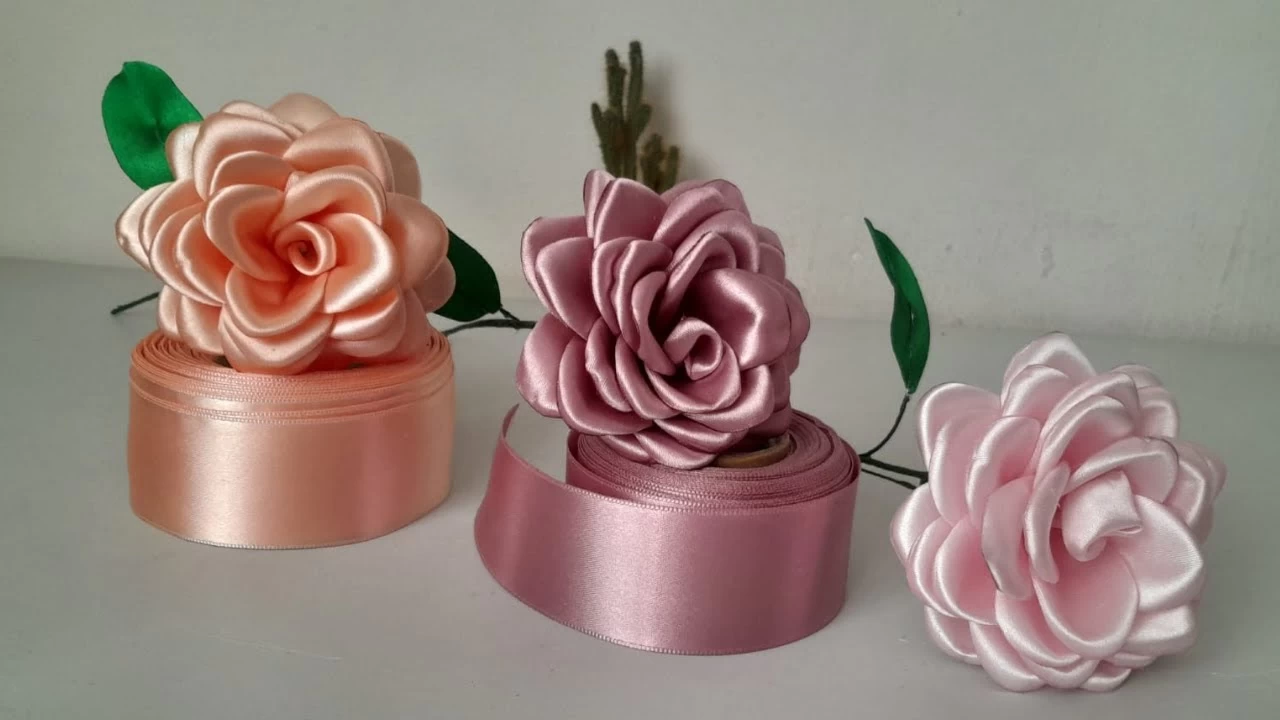 عکس آموزش گل روبانی