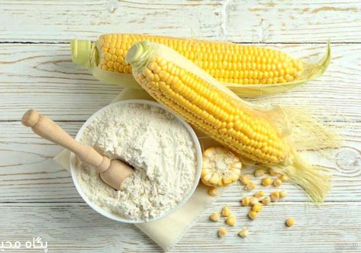 عکس نشاسته گل و ذرت