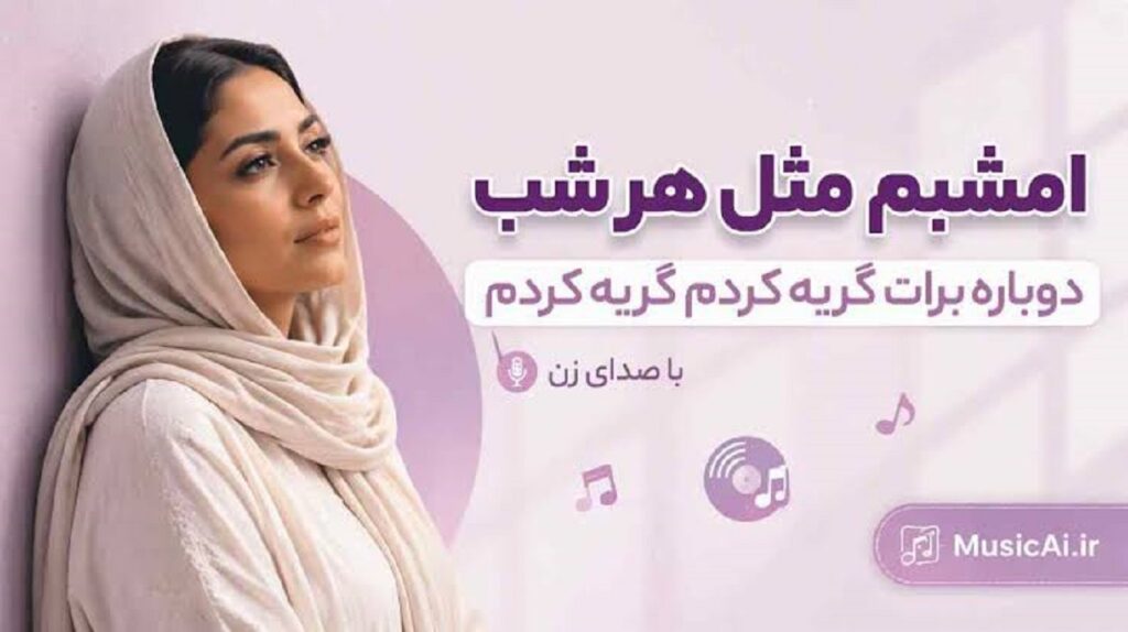 دانلود آهنگ امشبم مثل هرشب دوباره برات گریه کردم با صدای زن هوش مصنوعی