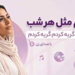 آهنگ امشبم مثل هرشب دوباره برات گریه کردم