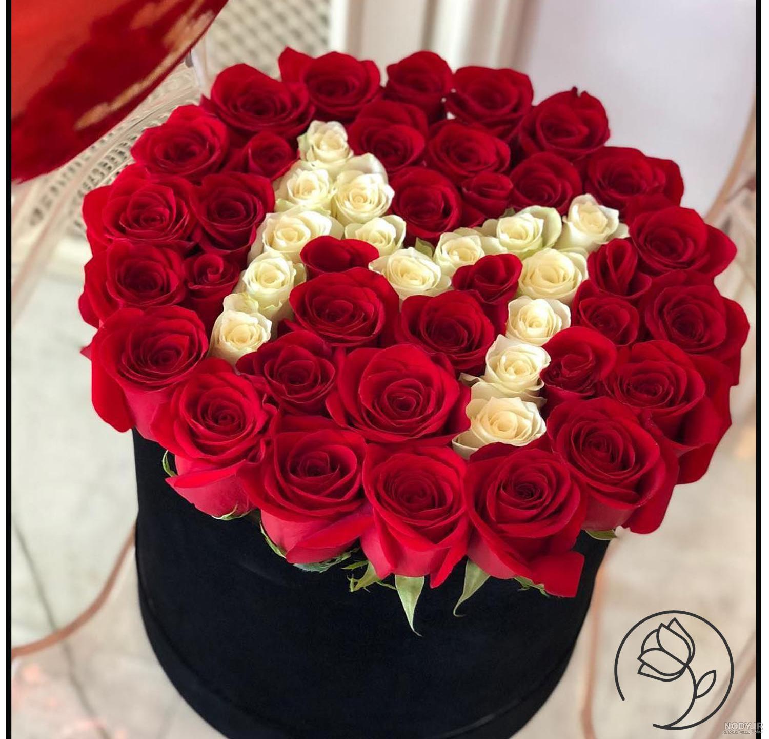 عکس گل با حرف m