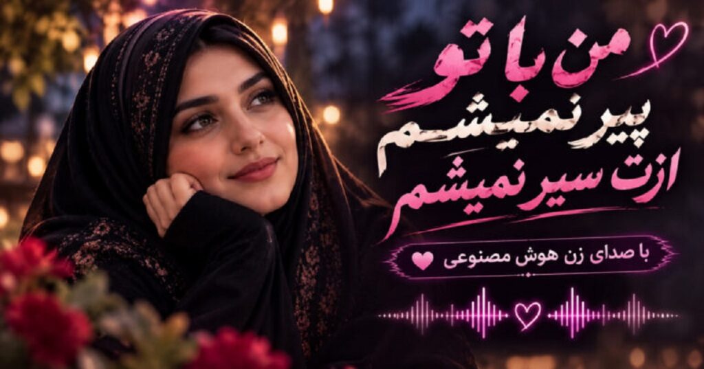 دانلود آهنگ من با تو پیر نمیشم ازت سیر نمیشم با صدای زن هوش مصنوعی + متن