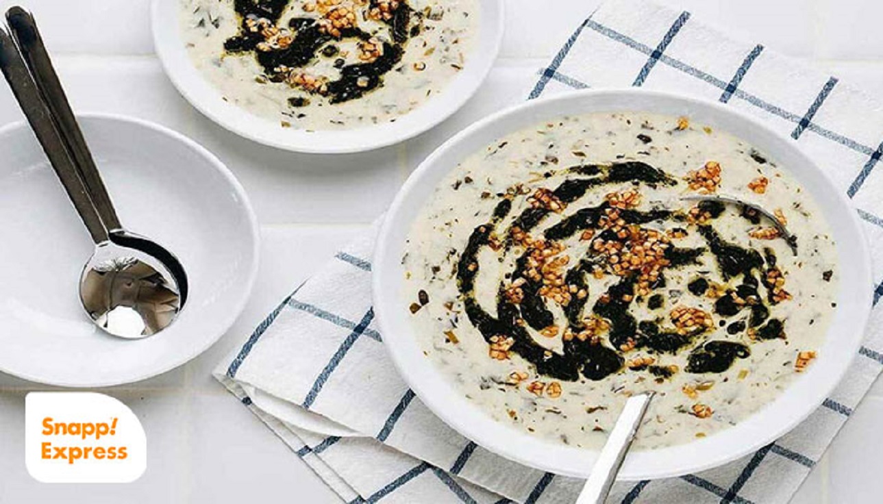 طرز تهیه آش دوغ 