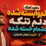 آهنگ دلم وابسته شده دلم تنگه چشمام خسته شده از حبیب