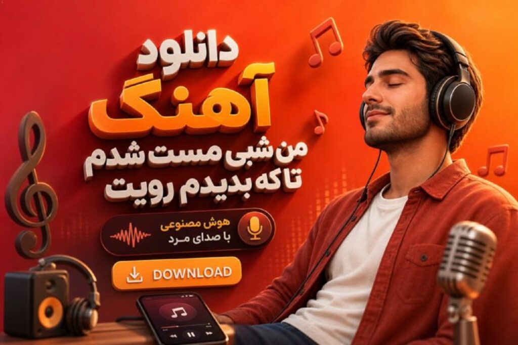 دانلود آهنگ من شبی مست شدم تا که بدیدم رویت هوش مصنوعی با صدای مرد