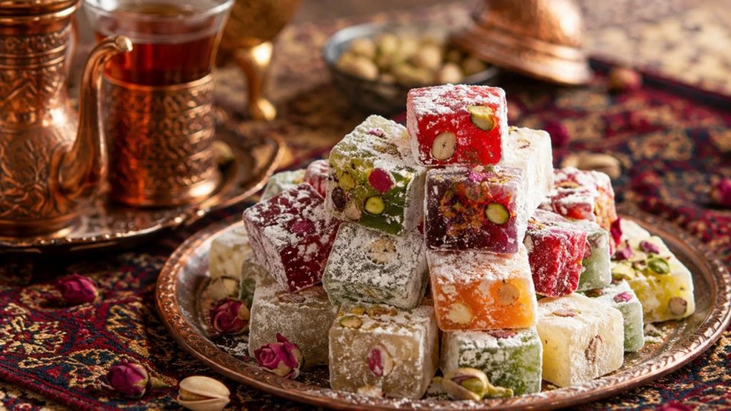 طرز تهیه باسلوق با نشاسته ذرت | نرم، کشدار و مجلسی