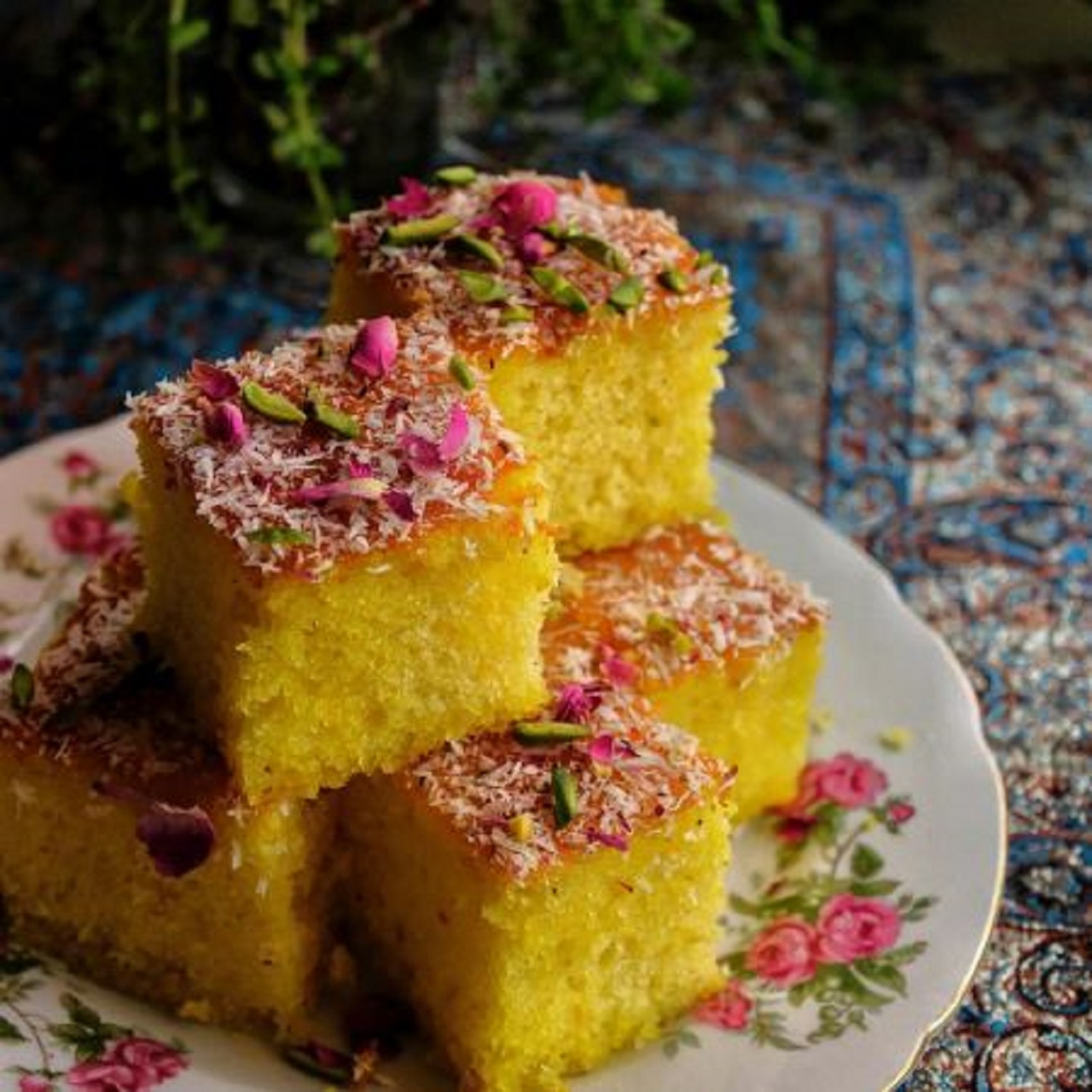 طرز تهیه کیک باقلوایی