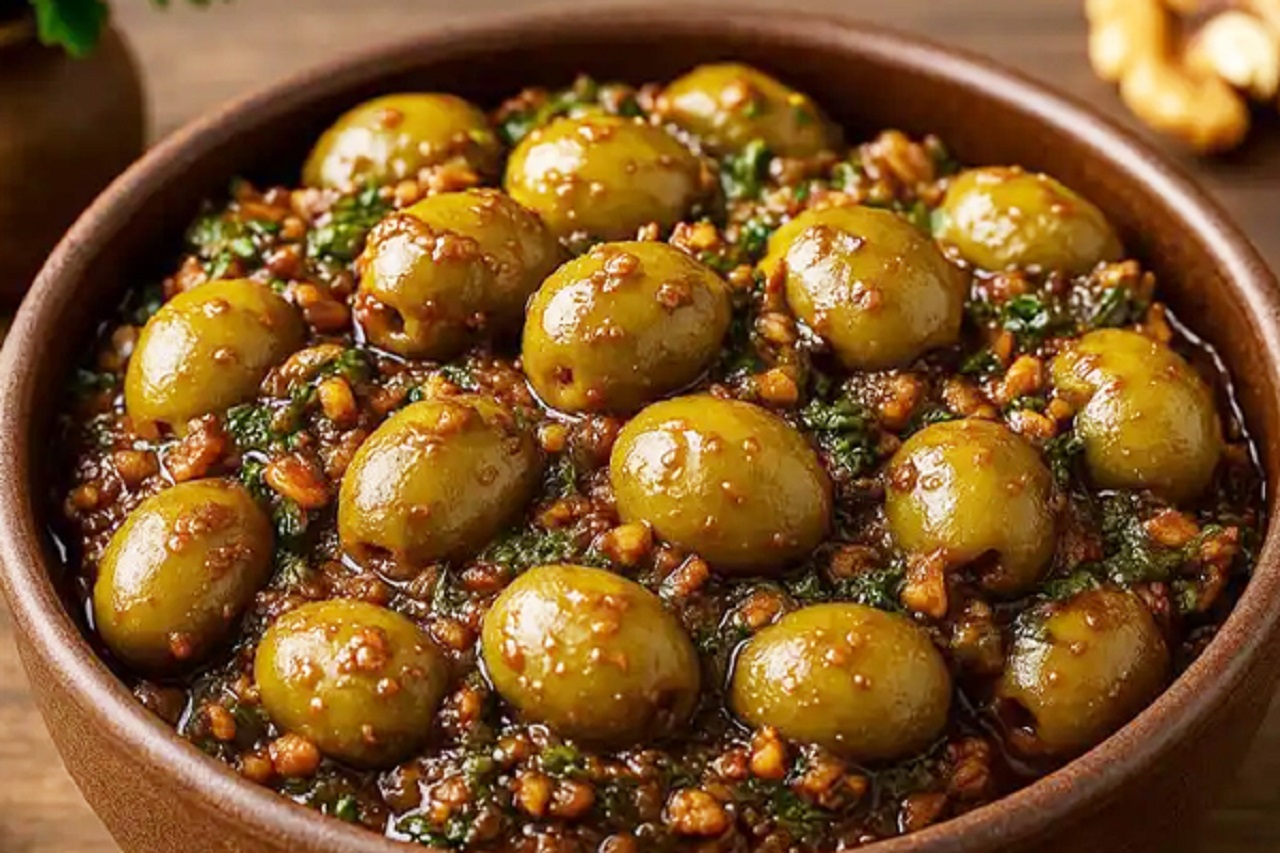 طرز تهیه زیتون پرورده
