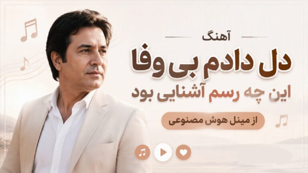 آهنگ دل دادم بی وفا این چه رسم آشنایی بود از مینل هوش مصنوعی | با صدای زن