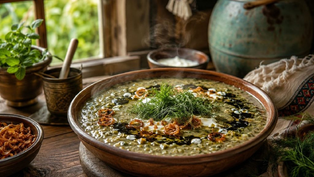 طرز تهیه آش ترخینه کرمانشاهی | آش سنتی، لعابدار و مقوی