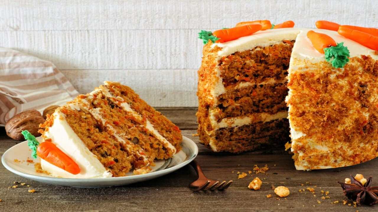 طرز تهیه کیک هویج و گردو خوشمزه و خانگی
