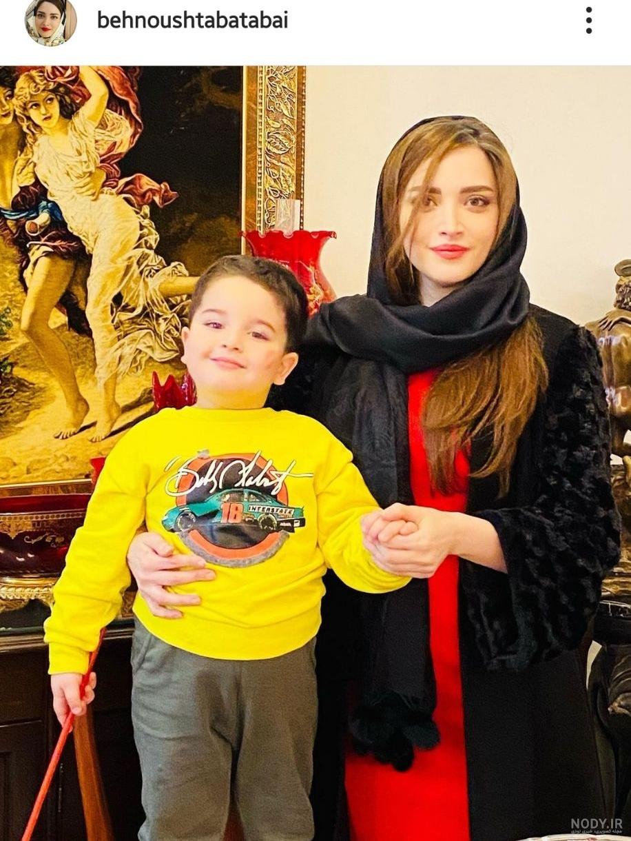 عکس فرزندان بهنوش طباطبایی