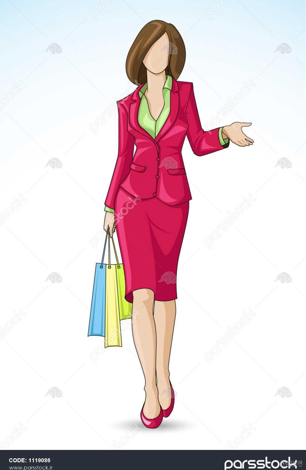 عکس کارتونی خرید رفتن