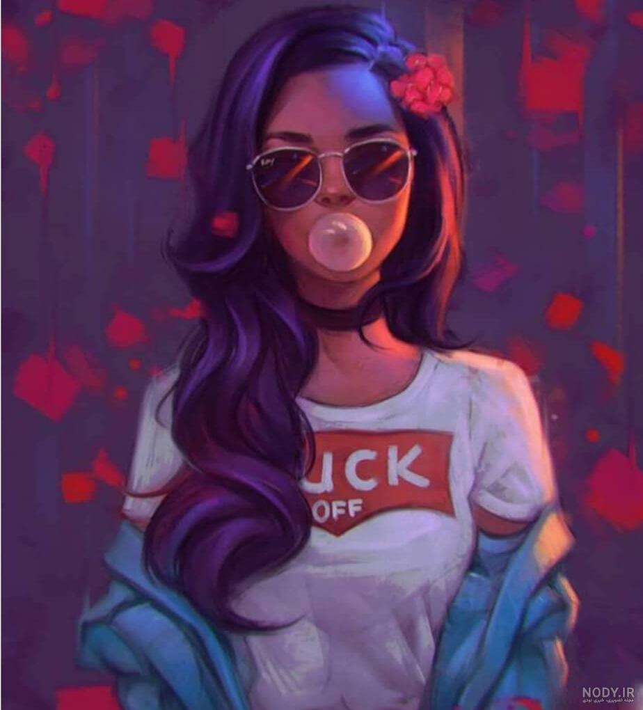 عکس کارتونی دختر