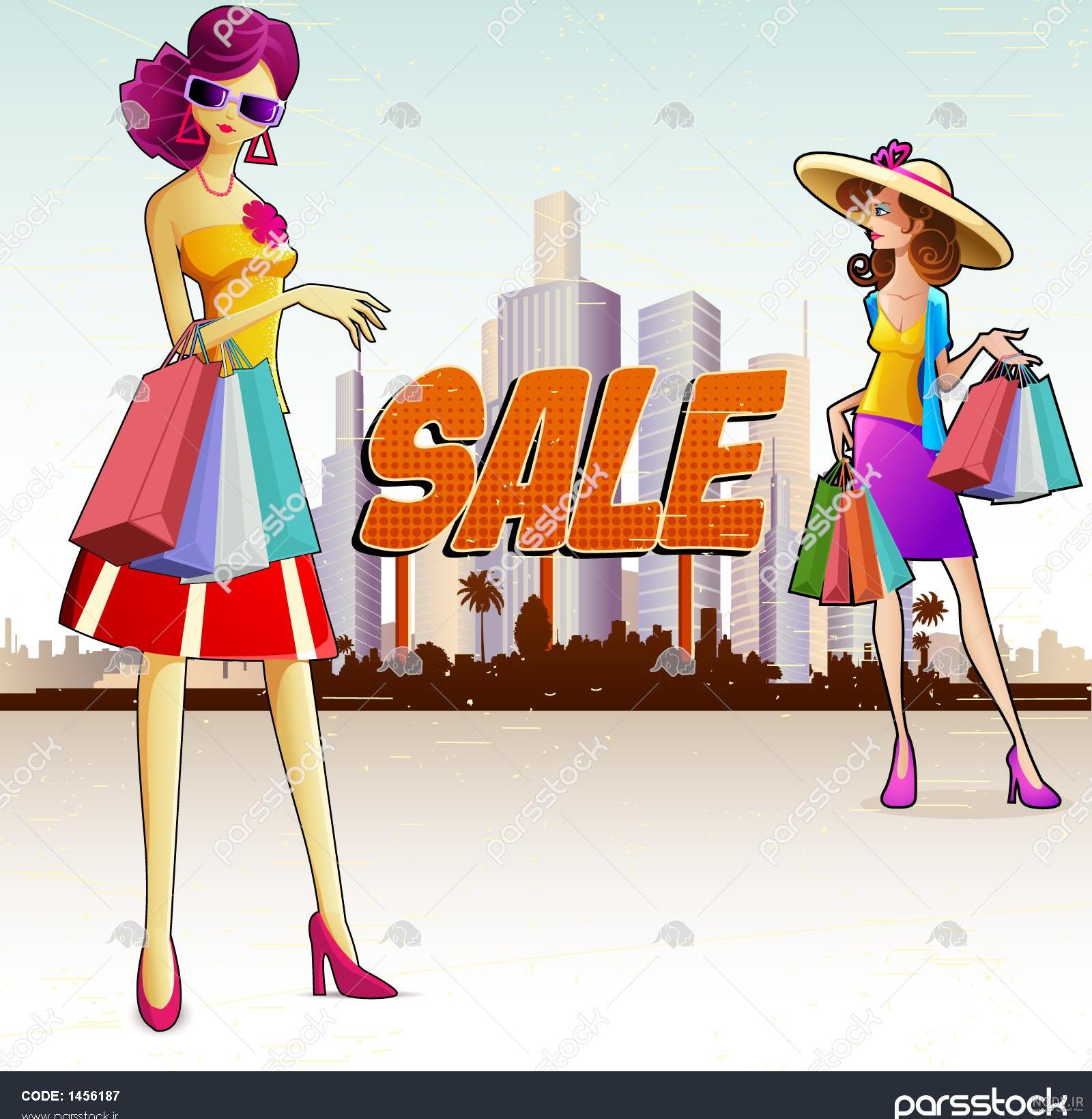 عکس کارتونی خرید و فروش