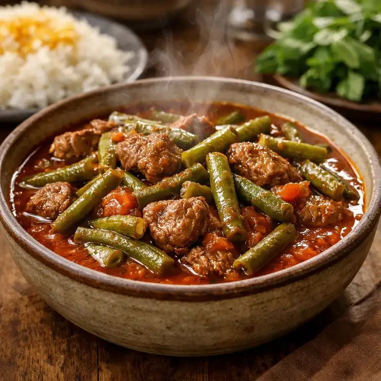طرز تهیه خورش لوبیا سبز