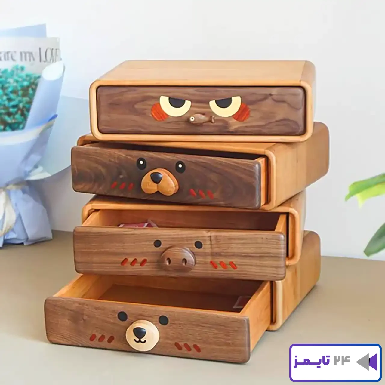 مدل دکوری چوبی رومیزی
