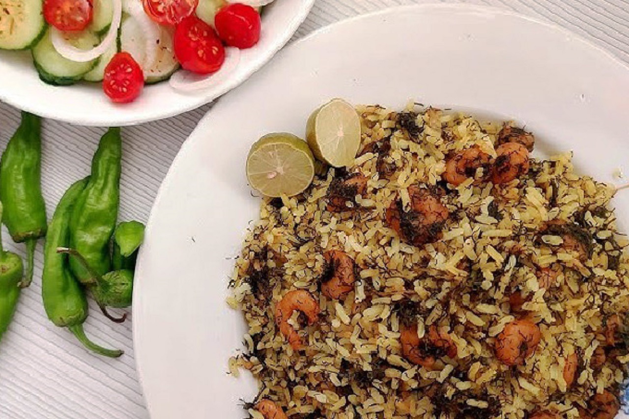 طرز تهیه میگو پلو