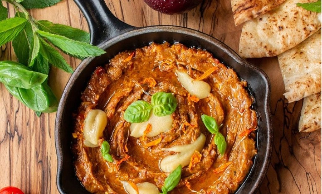 طرز تهیه میرزا قاسمی با بادمجان کبابی | خوشمزه و مجلسی