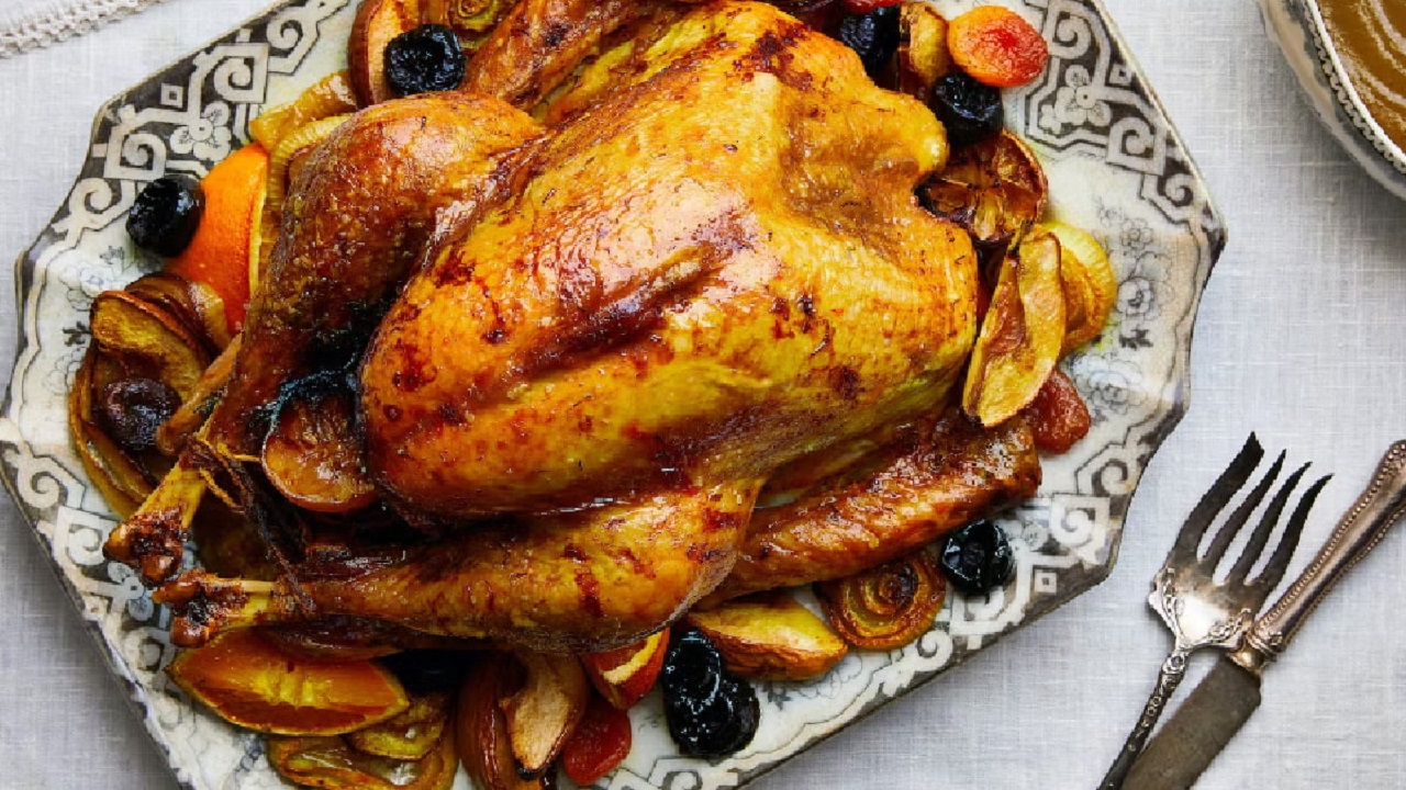 طرز تهیه مرغ شکم پر