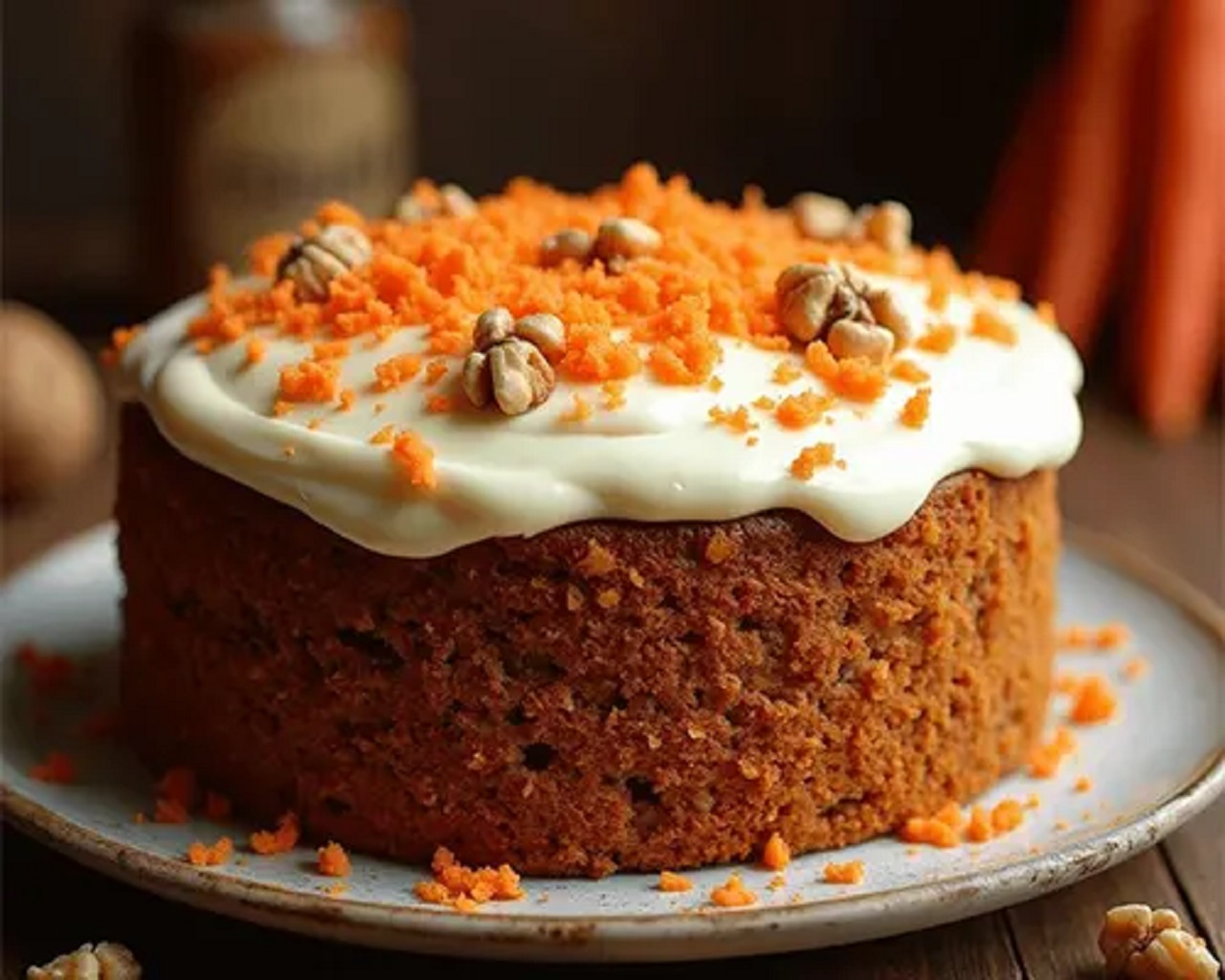 طرز تهیه کیک هویج و گردو خوشمزه و خانگی
