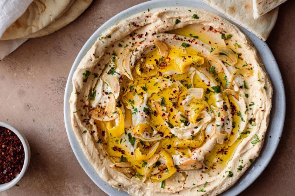 طرز تهیه حمص عربی اصیل و خوشمزه با ارده
