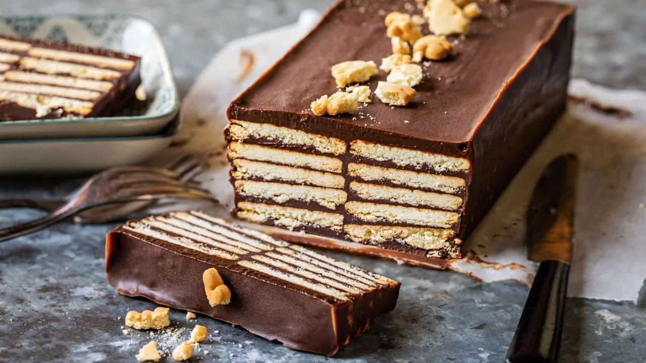 طرز تهیه دسر با بیسکویت پتی بور